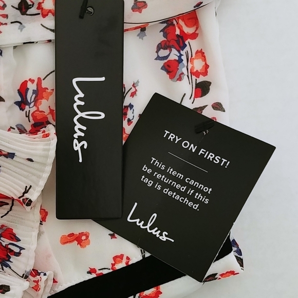 Lulus Dress Women's Floral Pattern Size XS Mini Long Sleeve #DE22909AL NWT! - Picture 4 of 8